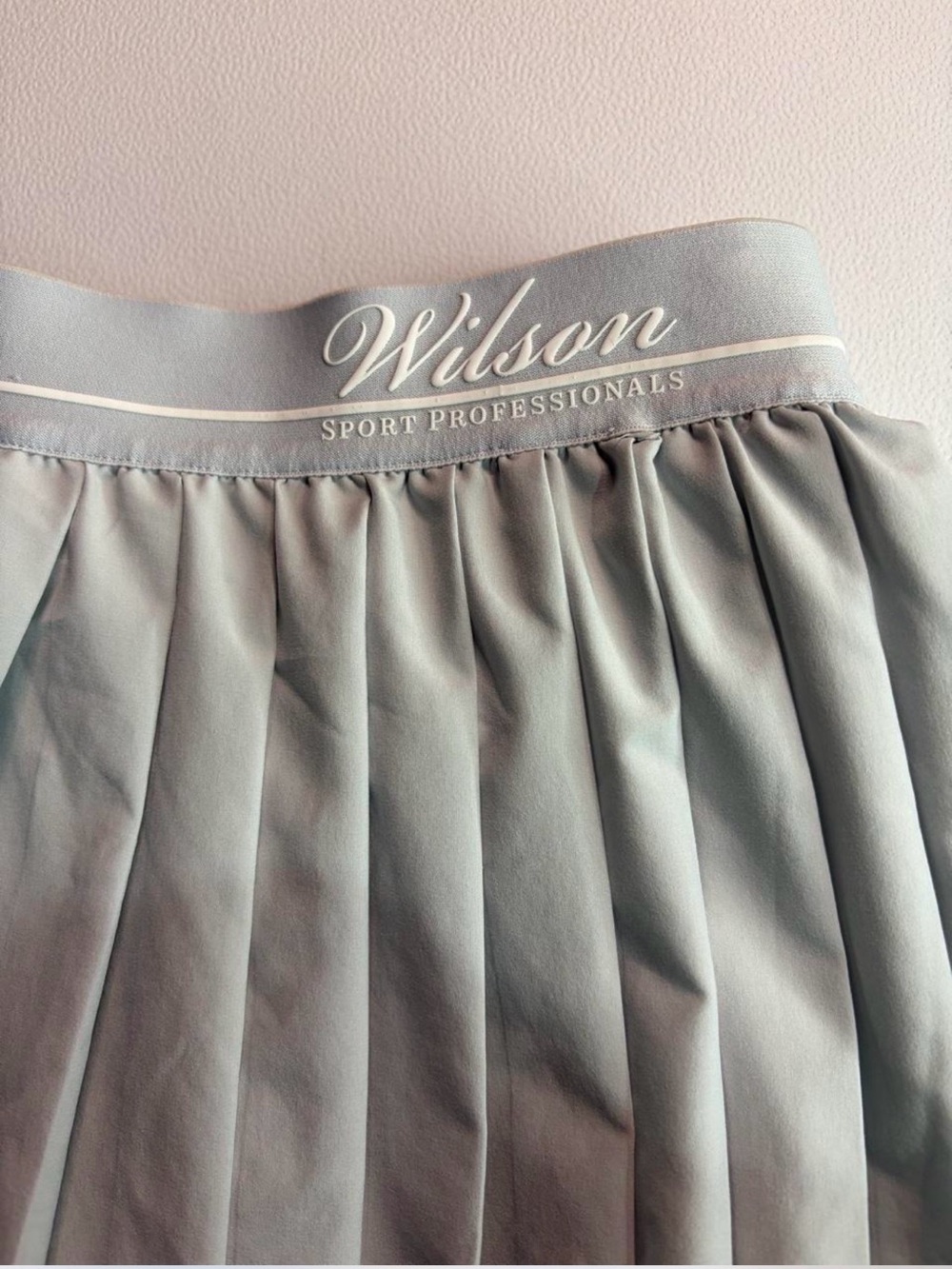 Wilson Women's Pleated Skirt Tennis— Light Gray/blue